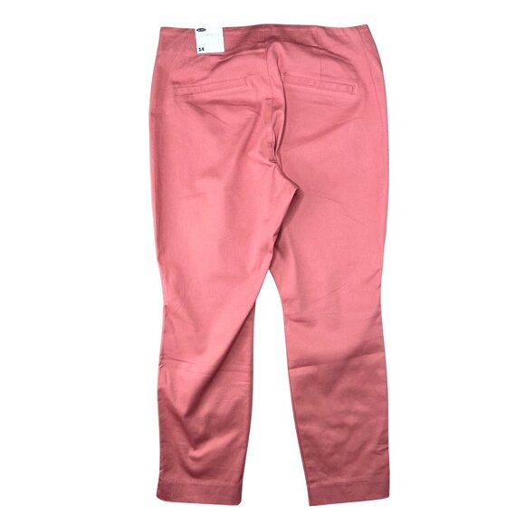 Old Navy Womens Pink Slim Ankle Pants Pull On Size 14 - Picture 2 of 9